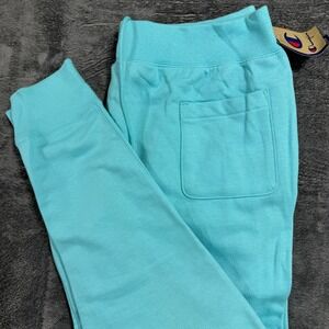 Champion Reverse‎ Weave Joggers Mens XXL Aqua Blue Heavyweight Sweatpants NEW